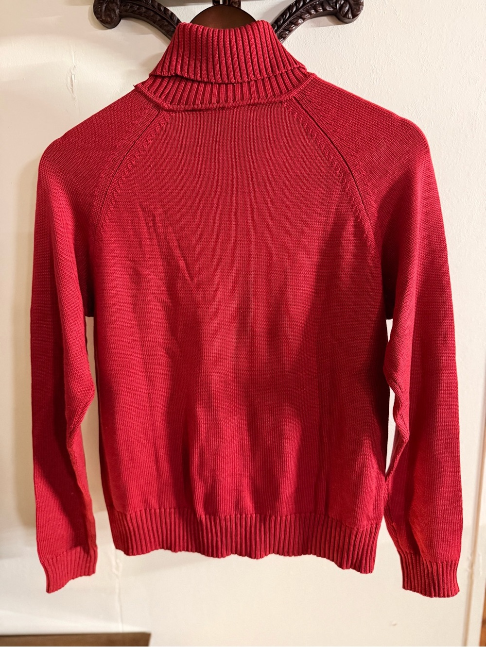 NWT Austin Silk Red Turtleneck Silk Sweater Luxury Soft Cozy Office - Picture 5 of 11